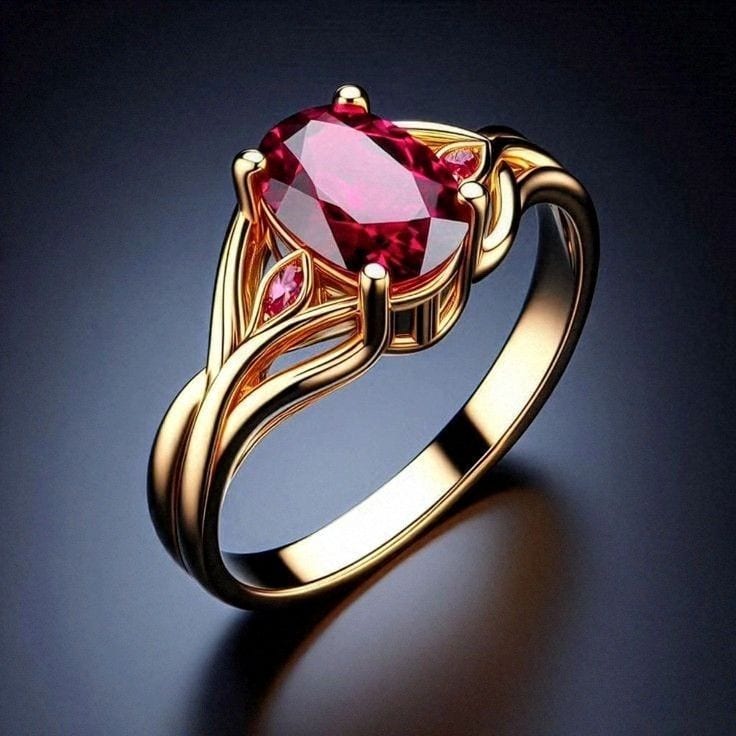 Bague sur mesure sertie d’une pierre précieuse